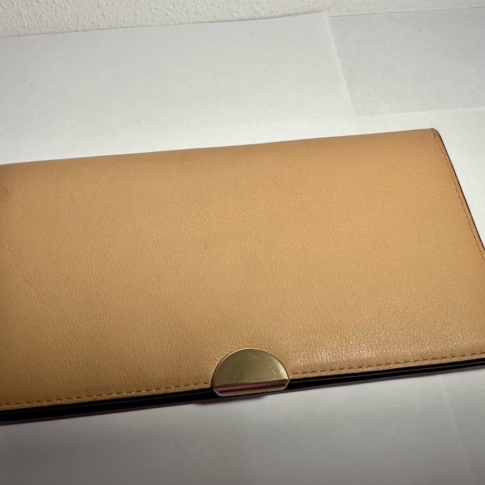 COACH: Smooth Tan Glove-Tanned Leather Large Wallet